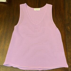 Lilac Sleeveless Knit Top
